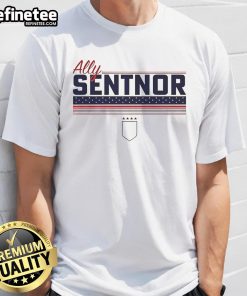 Top Ally Sentnor Stripe USWNTPA T-Shirt featuring a stylish design for soccer fans supporting the US Women's National Team.