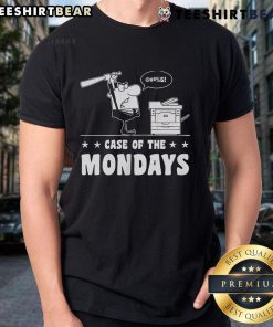 Top Angry Businessman Case Of The Mondays T-Shirt featuring a frustrated office worker graphic, perfect for casual wear.