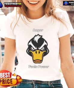 Top Angry Duck graphic on a Power Ladies tee, showcasing bold design for empowering women's fashion.