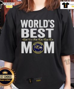 Top Baltimore Ravens World's Best Mom ladies tee featuring a stylish design for proud Ravens fans and mothers.