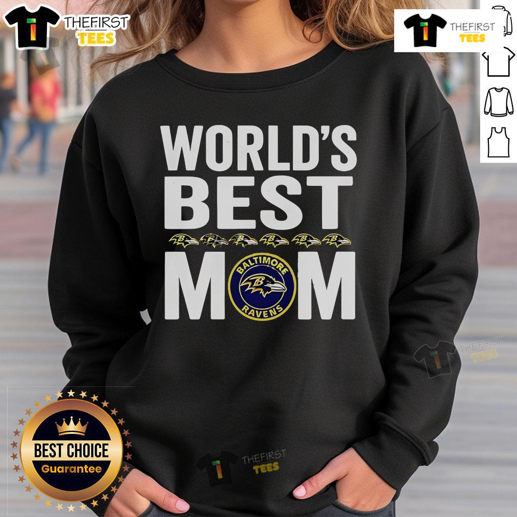 Top Baltimore Ravens Worlds Best Mom Sweatshirt Top Baltimore Ravens World's Best Mom Sweatshirt, featuring team colors and logo, perfect for proud Ravens moms.