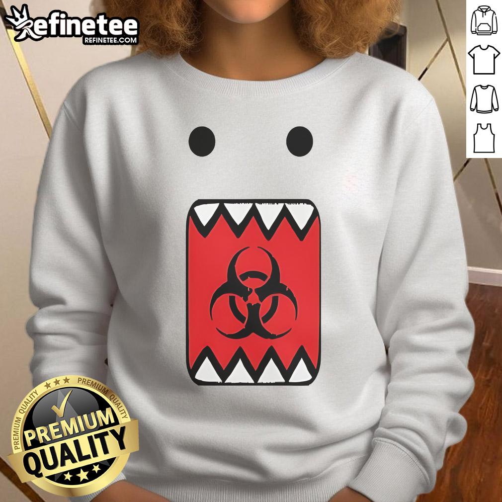Top Biohazard Domo Logo Sweatshirt Top Biohazard Domo Logo Sweatshirt featuring a bold biohazard design on a cozy, stylish hoodie.