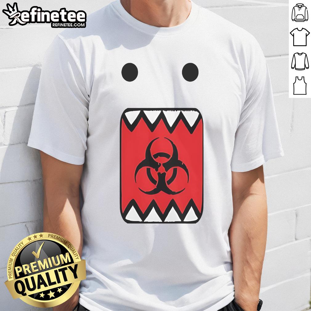 Top Biohazard Domo Logo T Shirt Top Biohazard Domo Logo T-Shirt featuring a bold biohazard symbol and vibrant colors for stylish, edgy fashion.