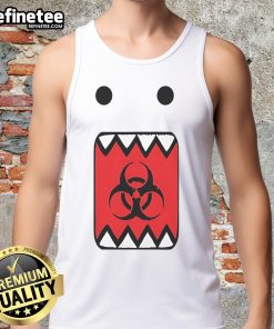 Stylish Top Biohazard Domo logo tank top featuring a bold design, perfect for casual wear and fan merchandise.