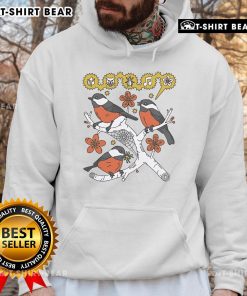 Cozy Top Bird Collective Chickadee Hoodie featuring a vibrant chickadee graphic on a stylish design for bird lovers.