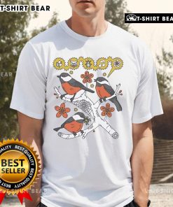 Top Bird Collective Chickadee T-Shirt featuring a vibrant chickadee design on soft fabric, perfect for bird lovers.