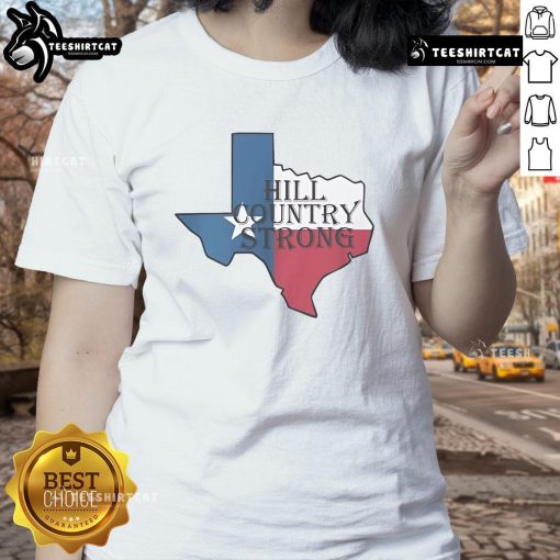 Top Brett Lee Hill Country Strong Ladies Tee showcasing a stylish design for outdoor enthusiasts and fashion lovers.