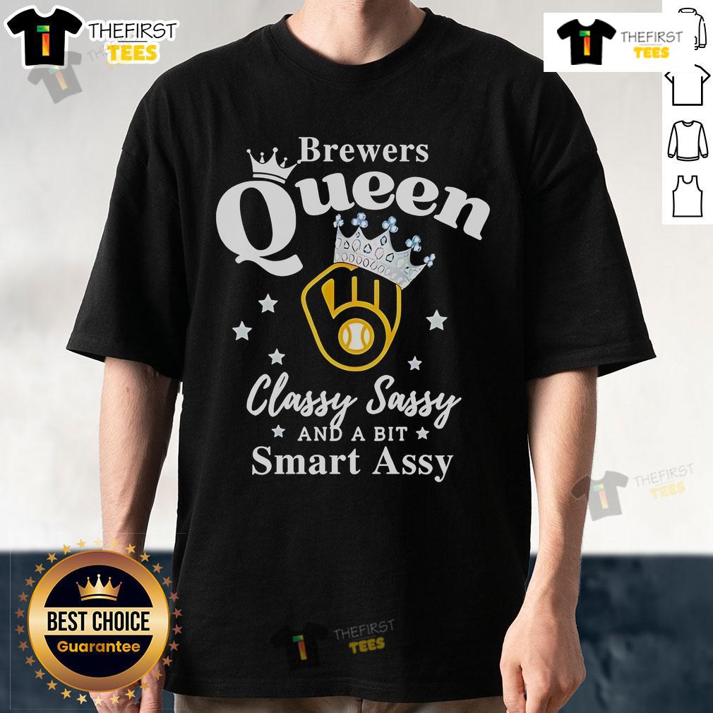 Top Brewers Queen Classy Sassy And A Bit Smart Assy Logo T Shirt Top Brewers Queen Classy Sassy And A Bit Smart Assy logo T-Shirt featuring a stylish design for beer lovers.