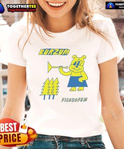 Stylish Burzum Filosofem ladies tee featuring unique artwork, perfect for fans of the iconic black metal band.