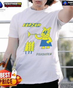 Alt Text: Top Burzum Filosofem T-Shirt featuring iconic album artwork on a stylish black tee for metal music fans.
