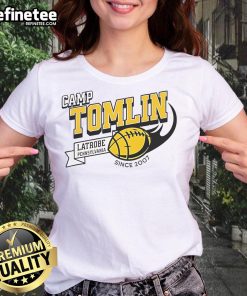 Ladies' tee from Top Camp Tomlin in Latrobe, PA, established in 2007, featuring a stylish and comfortable design.