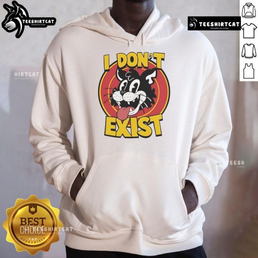 Top Cat 'I Don't Exist' Hoodie featuring a playful design, perfect for feline lovers and casual fashion enthusiasts.