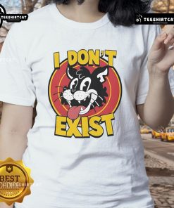 Top Cat 'I Don't Exist' Ladies Tee featuring a fun graphic design and vibrant colors, perfect for casual wear.