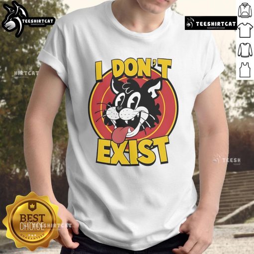 Top Cat I Don't Exist T-Shirt featuring a playful graphic of Top Cat in vibrant colors, perfect for fans and collectors.