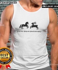 Top Charm Anniversary Horse and Deer Tank Top featuring a stylish graphic design perfect for casual summer wear.