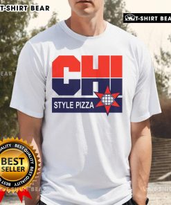 Alt Text: Top Chi Dream Team Style Pizza T-Shirt featuring vibrant graphic design and comfortable fit for pizza lovers.