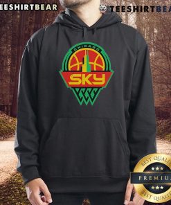 Top Chicago Sky Juneteenth Hoodie featuring vibrant colors and festive design, celebrating unity and heritage.