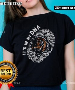 Top Cincinnati Bengals In My DNA logo ladies tee featuring a stylish design for passionate Bengals fans.