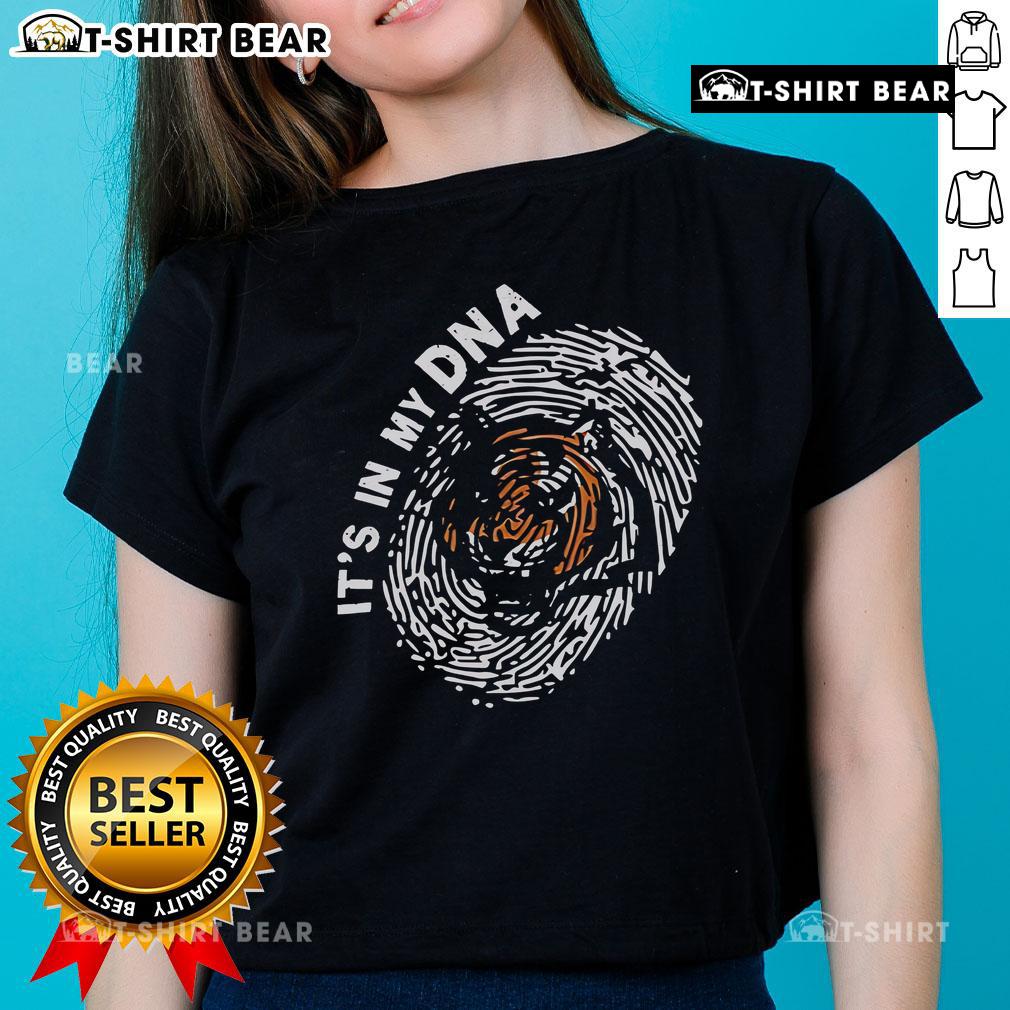 Top Cincinnati Bengals In My Dna Logo Ladies Tee Top Cincinnati Bengals In My DNA logo ladies tee featuring a stylish design for passionate Bengals fans.