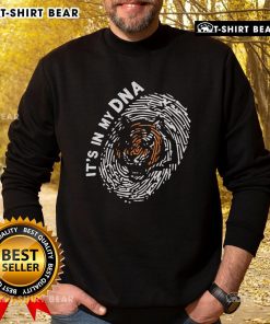 Alt Text: Cozy Cincinnati Bengals sweatshirt featuring a unique DNA logo design, perfect for fans and casual wear.
