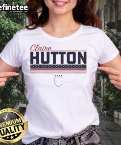 Top Claire Hutton Stripe USWNTPA Ladies Tee in vibrant colors, perfect for stylish casual wear and athletic activities.