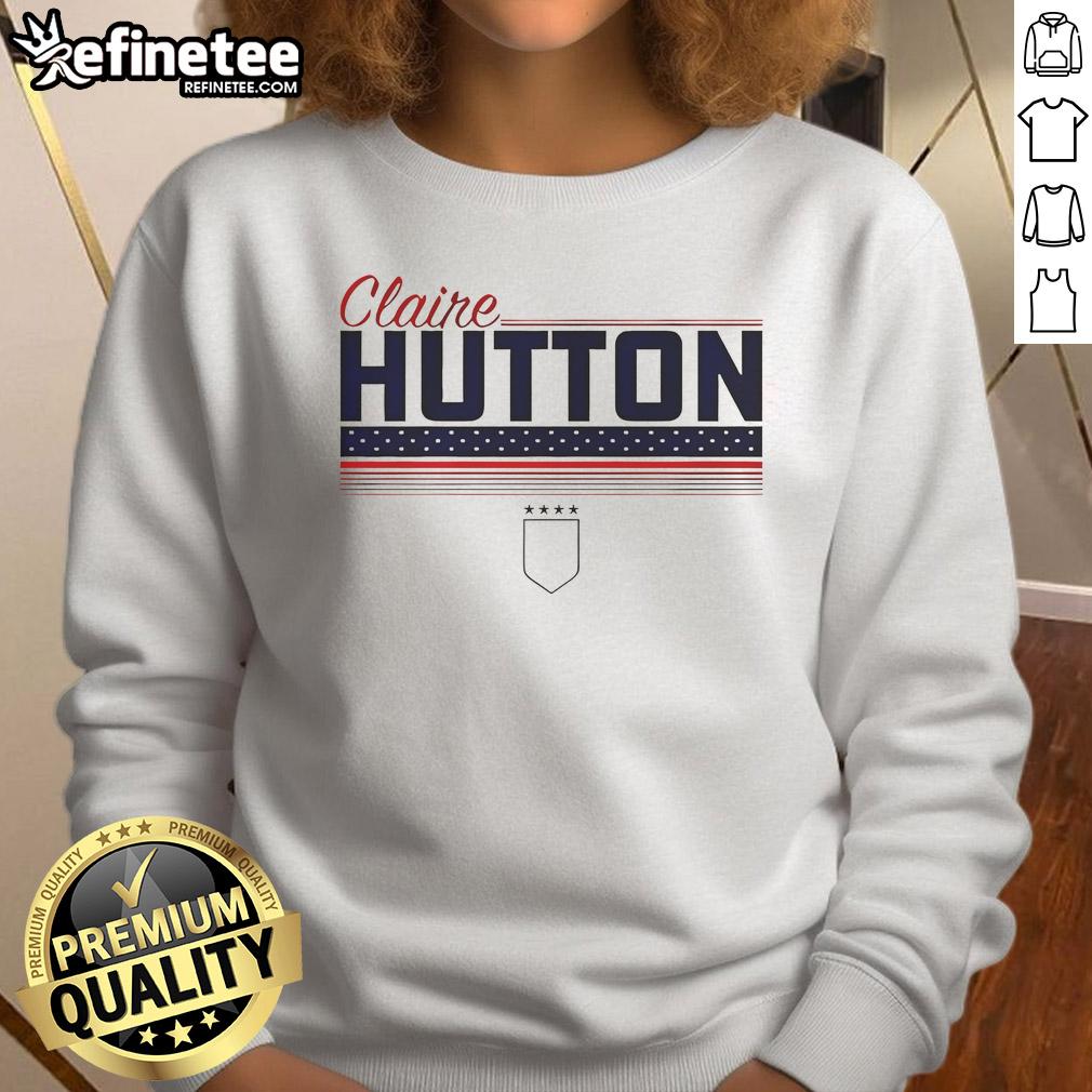 Top Claire Hutton Stripe Uswntpa Sweatshirt Top Claire Hutton Stripe USWNTPA Sweatshirt featuring a stylish striped design, perfect for casual wear and team spirit.