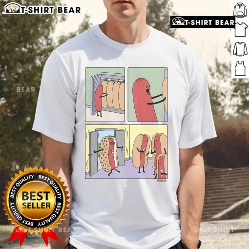 Fun and stylish Top Cool Hot Dog Dress T-Shirt featuring a colorful hot dog graphic, perfect for casual summer outings.
