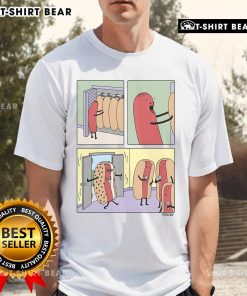 Fun and stylish Top Cool Hot Dog Dress T-Shirt featuring a colorful hot dog graphic, perfect for casual summer outings.