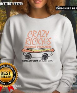 Cozy Top Crazy Ricky's Dawg House sweatshirt featuring a vibrant design, perfect for casual wear and dog lovers.
