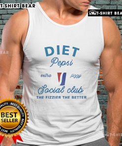Trendy Tank Top featuring 'The Fizzier The Better' slogan for Diet Pepsi fans at social events.