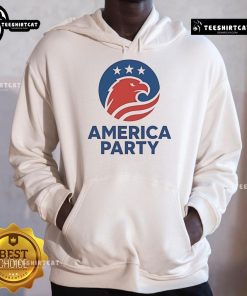 Elon Musk America Party Flag Hoodie featuring vibrant colors and bold design, perfect for fans of Elon Musk and patriotic fashion.