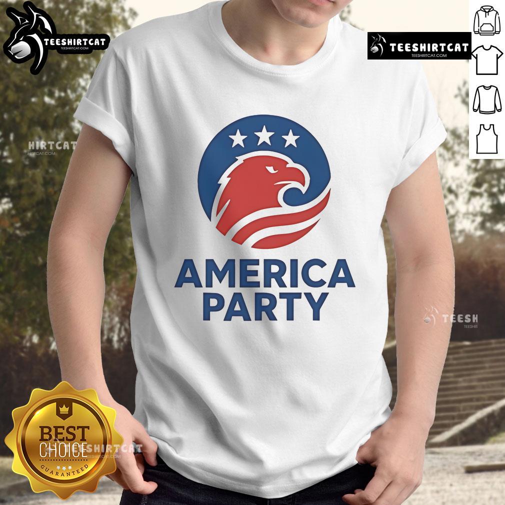Top Elon Musk America Party Flag T Shirt Top Elon Musk America Party Flag T-Shirt featuring a bold design with the American flag and Musk's iconic imagery.