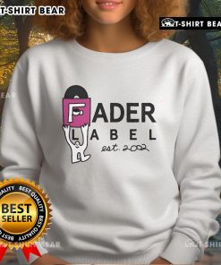 Top Fader Label Est. 2002 Sweatshirt in black, showcasing stylish design and comfortable fit for casual wear.