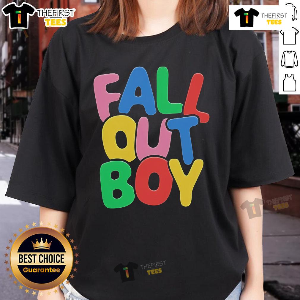 Top Fall Out Boy Summer Bubble Logo Ladies Tee Top Fall Out Boy Summer Bubble Logo Ladies Tee featuring vibrant colors and stylish design for fans of the band.