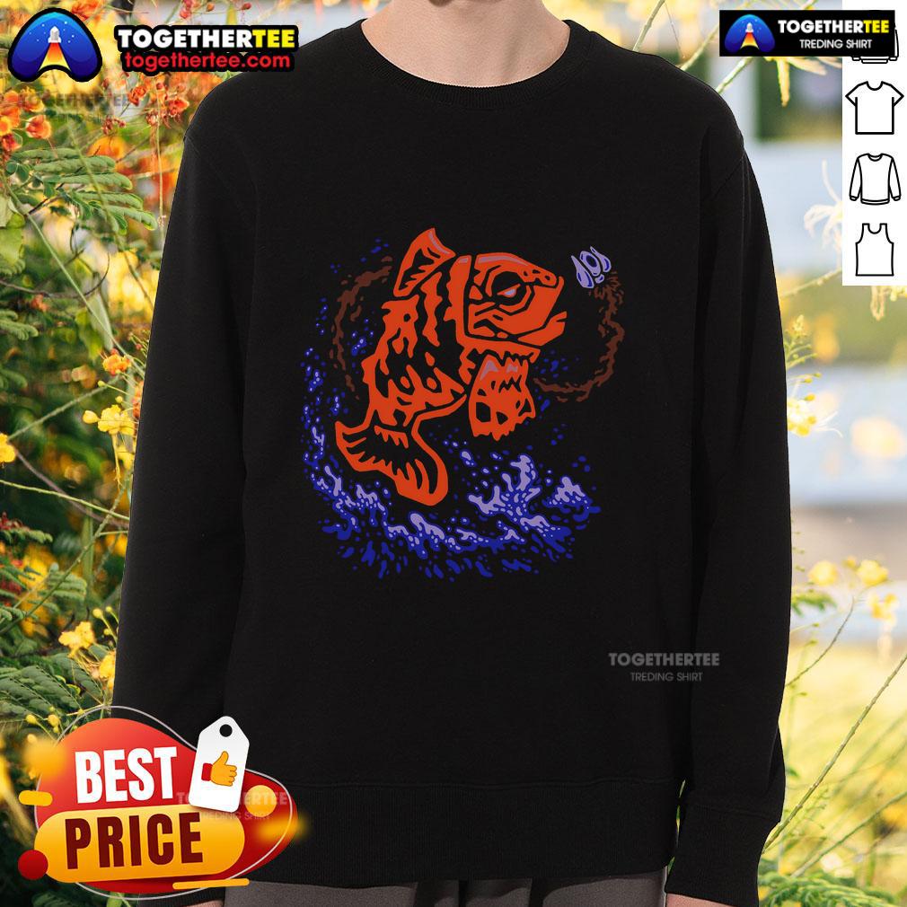 Top Fish Fear Me Sweatshirt Top Fish Fear Me Sweatshirt featuring a bold graphic design of a fish, perfect for fishing enthusiasts and casual wear.
