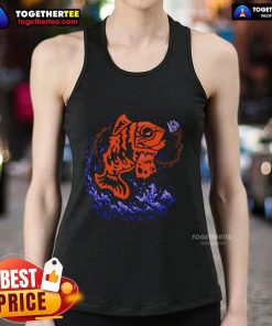 Top Fish Fear Me Tank Top featuring a playful fish graphic, perfect for aquatic enthusiasts and casual wear.