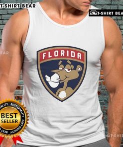 Alt Text: Stylish pink tank top featuring the Florida Panthers logo, perfect for fans and summer wear.