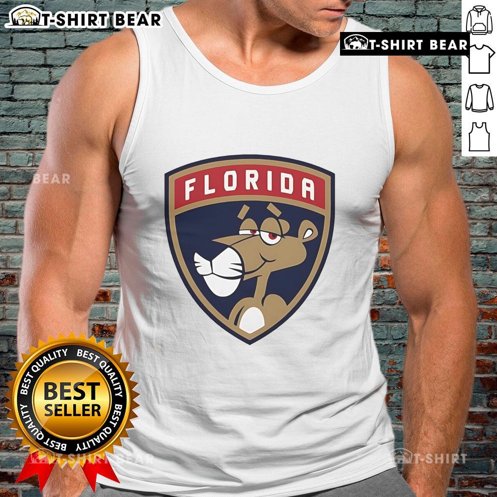 Top Florida Panthers Pink Panthers Logo Tank Top Alt Text: Stylish pink tank top featuring the Florida Panthers logo, perfect for fans and summer wear.