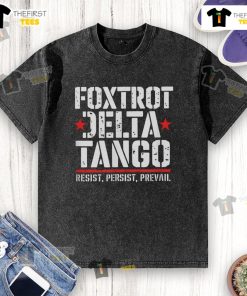 Men's Top Foxtrot Jelta Tango Resist Persist Prevail Washed T-Shirt in stylish design and comfortable fit.