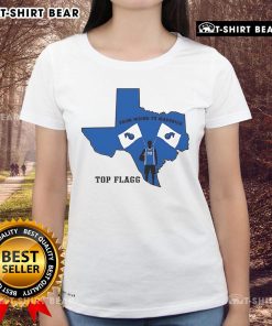 Top From Maine to Maverick Flagg Basketball Ladies Tee showcasing a stylish design for female basketball fans.