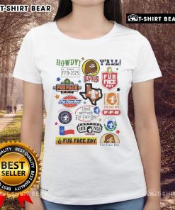 Top Fur Face Boy FFB Texas logo on a stylish ladies tee, perfect for casual wear in Texas fashion.
