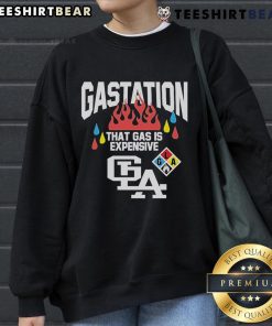 Cozy 'Top Gas Station LA That Gas Is Expensive' sweatshirt displayed in a bright setting, perfect for gas price enthusiasts.