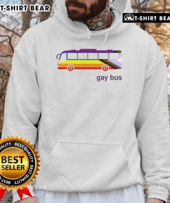 Top Gay Bus LGBT Hoodie featuring vibrant rainbow colors and a stylish design celebrating LGBTQ+ pride and community.
