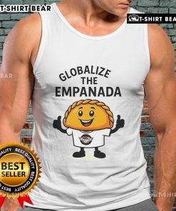 Top Globalize the Empanada tank top featuring a vibrant design, perfect for food lovers and casual wear.