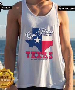 Stylish Top God Bless Texas Tank Top featuring bold graphics and a comfortable fit, perfect for Texas pride and summer wear.