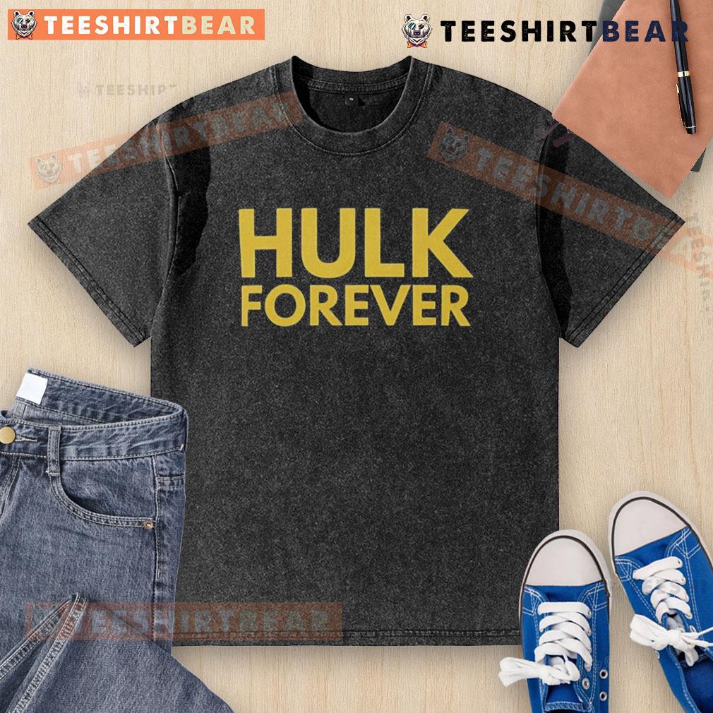 Top Hulk Hogan Forever Remembrance Washed T Shirt Alt Text: Top Hulk Hogan Forever Remembrance washed t-shirt featuring iconic wrestling graphics and vintage style design.