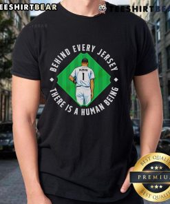 Top Human Behind The Jersey T-Shirt featuring a unique design showcasing individuality and sports spirit.