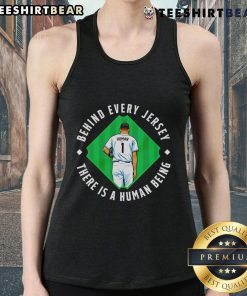 Top human behind the jersey: There is a human being tank top showcasing a vibrant design perfect for casual wear.