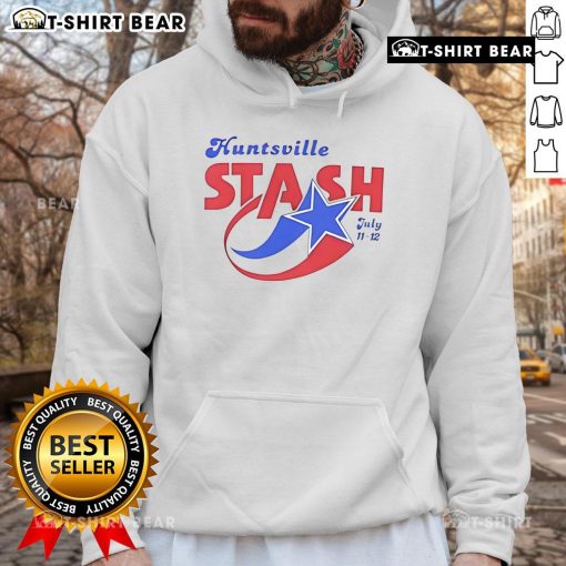 Alt Text: Stylish top Huntsville stash hoodie in vibrant colors, perfect for July 11-12 events and summer fashion trends.