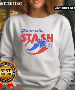 Alt Text: Top Huntsville Stash July 11-12 sweatshirt featuring stylish design and vibrant colors for casual wear.